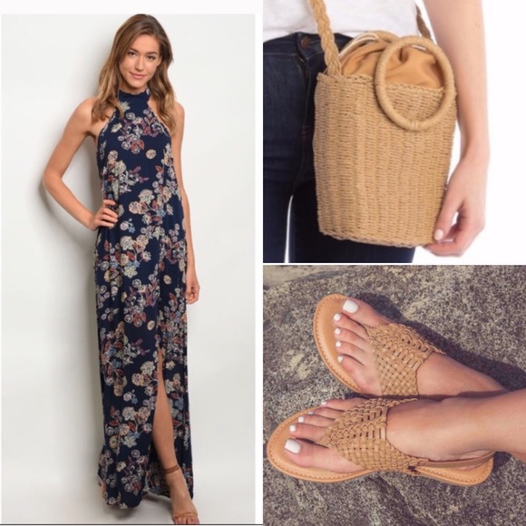 High neck floral maxi - Picture 6 of 8